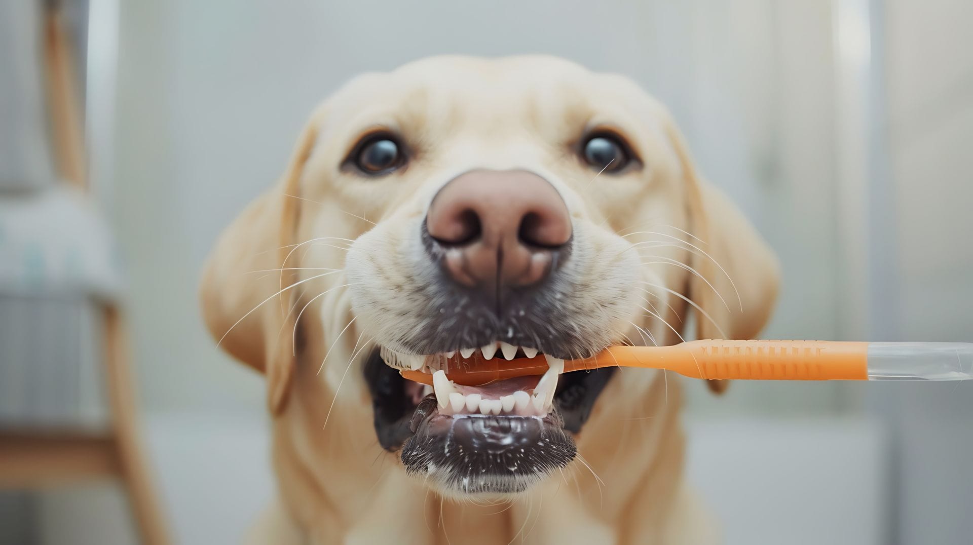 Cepillado de dientes perro