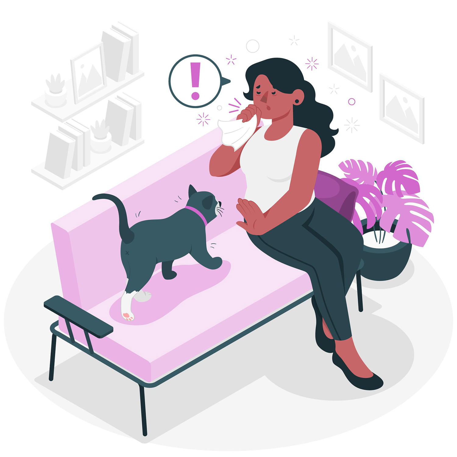 Alergia al pelo de los gatos